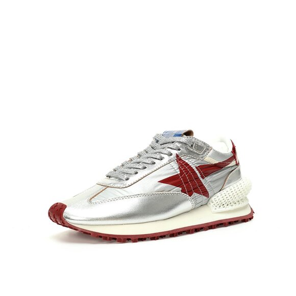 Golden Goose X Sunmi Silver Marathon Paneled Athletic Shoes - Picture 5 of 8